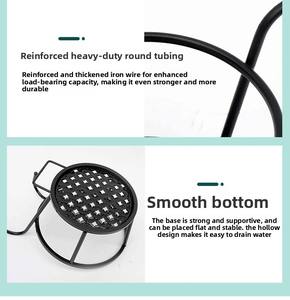 P428 Jardinières suspendues modernes de luxe en fer durable pour clôture métallique - Product Image 3