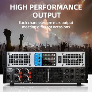 Amply kỹ thuật số chuyên nghiệp 4*1200W công suất cao, âm thanh thuần túy, dành cho sân khấu KTV, thiết bị âm thanh/amply/loa loại D - Product Image 2