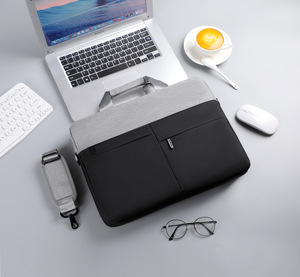 Sleeve Handle Polyester Handbag Style Waterproof Lightweight Protective Shoulder New Business <b>Backpack</b> <b>Laptop</b> Bag - Product Image 2