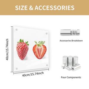 Impresiones de Arte Mural Acrílico Cuadradas con Diseño Perforado Personalizado - Product Image 2