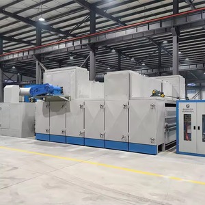 Ligne de production de tissu thermocollé non tissé, ligne de production de <span class=keywords><strong>feutre</strong></span> aéré en fibre de bois, fibres thermoplastiques pour matelas - Product Image 2