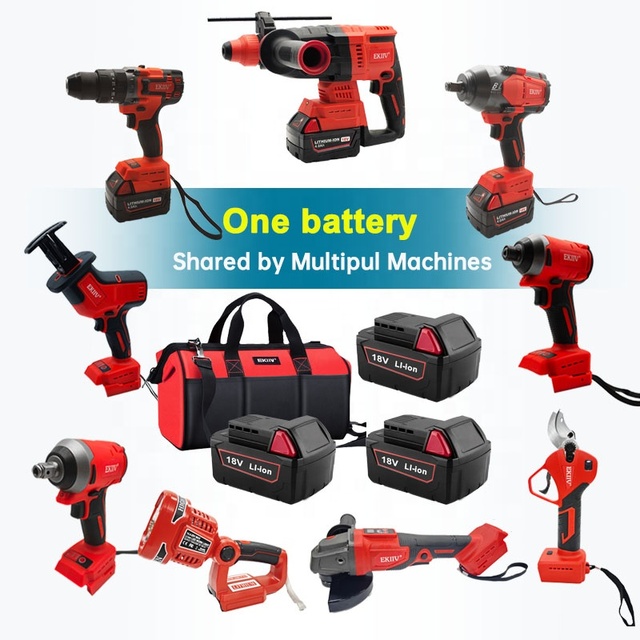 Free Customized logo Professional 18V Portable Lithium Electric Drill 13mm Cordless Power Drills Power Tools Set