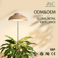 Lampe LED Éco pour Plantes, Piquet Biodégradable en Paille, Couleur Naturelle, 5W USB, 4000K Spectre Complet, Hauteur Réglable 212-710mm, pour la Floraison, OEM & ODM