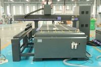Router CNC de 3 cabezales de gran formato 1500*3000mm con dispositivo giratorio lateral para corte y grabado de madera, piedra, acrílico, MDF, y puertas de cocina