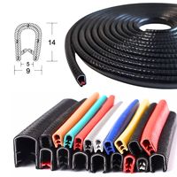 Joint d'étanchéité en caoutchouc EPDM en U pour portière de voiture, garniture de bord, réduction du bruit, joint d'étanchéité universel pour automobile, service de découpe sur mesure