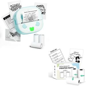 Imprimante d'étiquettes adhésives Jiuyin, mini imprimante thermique portable pour étiquettes adhésives de téléphone portable de 57 mm, 203 dpi, 1300 mAh, sans encre - Product Image 1