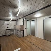 Maison modulaire préfabriquée extensible à double aile de 40 pieds, deux chambres, séjour, cuisine, salle de bain