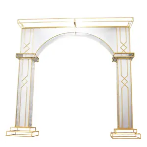 Wedding Supplier Props Arch Stage Background Wedding Garden Arch Wrought Iron Gate Decoration for Wedding