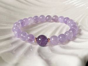 Stone <b>Bracelet</b> Colorful Glass Beaded Natural Energy Social Media Viral Style Quality Guarantee Card - Product Image 5
