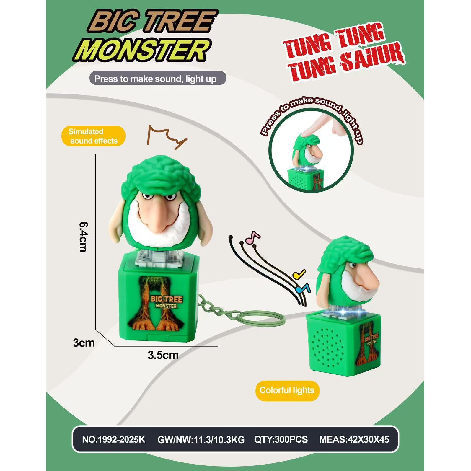 Classic of Mountains and Seas Tree Ape Monster Light-Up Button [Bagged] Replaceable Battery