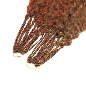 Goddess Box Trenzas Cabello de ganchillo con extremos rizados 22 pulgadas Bohomia Box Trenzas - Product Image 5