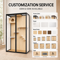 Meilleures ventes : Maison pour chat en bois et verre, moderne, écologique, personnalisée, de luxe, avec plateformes pour chats d'intérieur