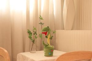 Glowingtalking xoắn ánh sáng lên tương tác hoạt hình đồ chơi nói nhảy múa sang trọng khủng long đồ chơi lặp đi lặp lại những gì bạn nói - Product Image 6