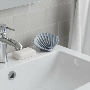 Portasapone MSV 'Coquillage' con design a forma di conchiglia in grigio - Product Image 3