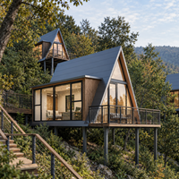 Cabine Conteneur Moderne Préfabriquée pour Tiny House, Usage en Resort Extérieur, Parc de Vacances, Magasin/Bureau - Conception Respirante, Garantie 2 Ans