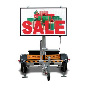 प्रीमियम गुणवत्ता यातायात नियंत्रण विज्ञापन प्रदर्शन IP65 वेदरप्रूफ पूर्ण रंग चर संदेश संकेत - Product Image 2