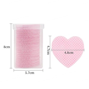 Cosméticos desechables Herramientas de maquillaje Papel sin pelusa Toallitas de algodón Extensión de pestañas Eliminador de pegamento Almohadillas Toallitas de limpieza - Product Image 2