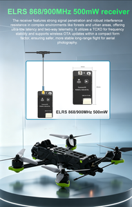 Black and Green 5-Inch 4K FPV <b>Drone</b> with Brushless Motors 6-Axis Gyro Remote Control for Freestyle Flight - Product Image 4