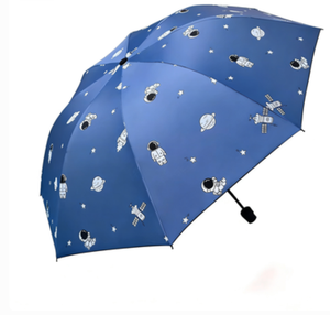 Paraguas de Astronauta con Logotipo Personalizado en Vinilo, 3 Pliegues, Protección UV, para Viajes, Lluvia y Sol, con Estampado de Astronauta - Product Image 4