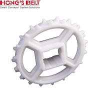 Pignon fendu Hongsbelt 12T-2R-S40 pour courroie modulaire, engrenage de convoyeur à alésage carré 40 mm en POM