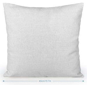 16 * 16in beyaz keten süblimasyon yastık kılıfı boşlukları cep kitabı minder kılıfı/otel kullanımı süblimasyon atmak yastıklar - Product Image 4