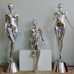Cyberpunk <span class=keywords><strong>Sexy</strong></span> Robot <span class=keywords><strong>Sexy</strong></span> Meisje Sculptuur Grote Tech-Thema Godin Figuur Trendy Decoratie Voor Bars Ktv En Andere Locaties - Product Image 5