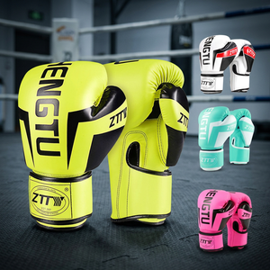 Gants de sport personnalisés professionnels avec logo, en cuir PU, anti-humidité, avec boucle de fixation au poignet, pour la boxe - Product Image 3