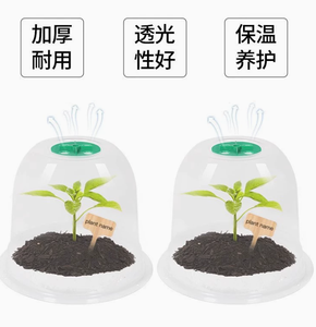 Cúpula Transparente Alta para Plantas con Ventilación Ajustable, Cubierta Protectora Grande para Plántulas <span class=keywords><strong>de</strong></span> Vegetales, Frutas y Flores - Product Image 2