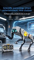 Robot Anjing Pintar AI Siap Pakai dengan Kontrol Suara, Aplikasi Bionik, Plastik, Elektrik, Mainan Anak