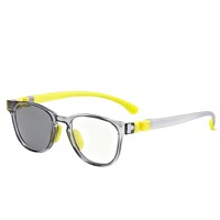 Gafas Unisex para Niños con Filtro de Luz Azul, Precio al por Mayor, Marco de Silicona TR90 Suave, Fotocromáticas, Antirradiación, Lentes Planas para Estudiantes