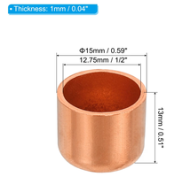 Bouchon d'extrémité de tuyau en cuivre ID, filetage NPT, tête hexagonale, raccord à souder, plomberie, CVC, climatisation