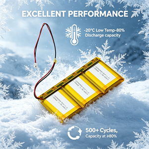 803040 3S Lipo Battery 11.1V 1000mAh LP803040 3S1P Lithium Ion Battery 11.1Wh 12V Li-Ion Battery Pack with PCB - Product Image 4