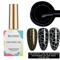 Vernis à ongles en gel Bellinails, séchage à l'air, gel craquelé, vernis pour manucure, semi-permanent, art des ongles, nécessite une base et un top coat