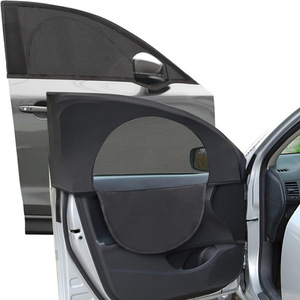 ม่านบังแดดข้างรถยนต์แบบซิป ผ้าสแปนเด็กซ์ ป้องกันแสงแดด สำหรับประตูรถยนต์ ดีไซน์ตาข่ายระบายอากาศ - Product Image 5
