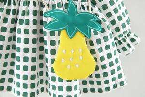 Ropa Infantil, Moda Japonesa y Coreana de Verano, Lindo Vestido Verde con Flores para Niña, de Fábrica en China - Product Image 5