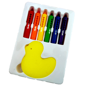 Crayons de bain lavables pour bébé, 6 couleurs, non toxiques, effaçables, crayons de bain pour enfants - Product Image 4