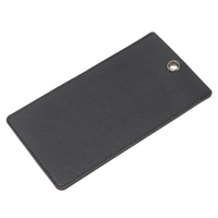 Pochette de protection anti-caméra en cuir PU givré réutilisable pour téléphone portable, sans photographie ni vidéo, 11x20,5cm, noire