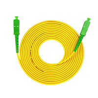 Kabel Patch Cord Serat Optik SC-SC Male-Male | APC-APC | SM Single Mode 9/125 Simplex FTTH untuk Konektor Pusat Data ODF