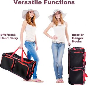 Free Sample Custom Logo Performance Competition Dance Bag <b>Rolling</b> Garment with Rack clothes rack dance <b>suitcase</b> - Product Image 4
