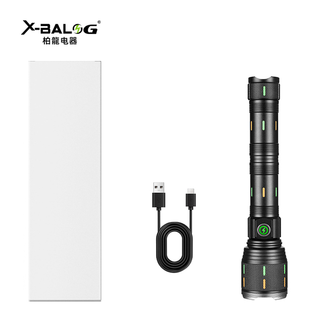 Super Bright Long-Lasting USB Rechargeable Aluminum Alloy IP44 Waterproof High Lumens Zoom Flashlight Far Shooting Outdoor LED