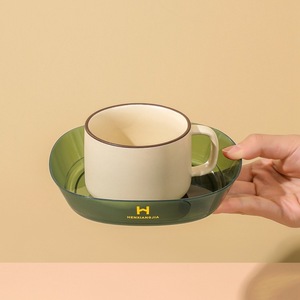Disposable Square Snack Plates PP Plastic Transparent White Yellow Green Party Use - Product Image 3