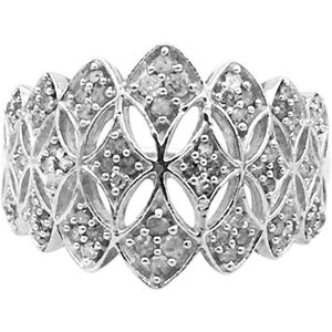 แหวนเพชร Jewelspaark 0.40 กะรัต ทรงกลม สีขาวธรรมชาติ เงินแท้ 925 เครื่องประดับหมั้นสำหรับผู้หญิง ขนาดแหวน - Product Image 1