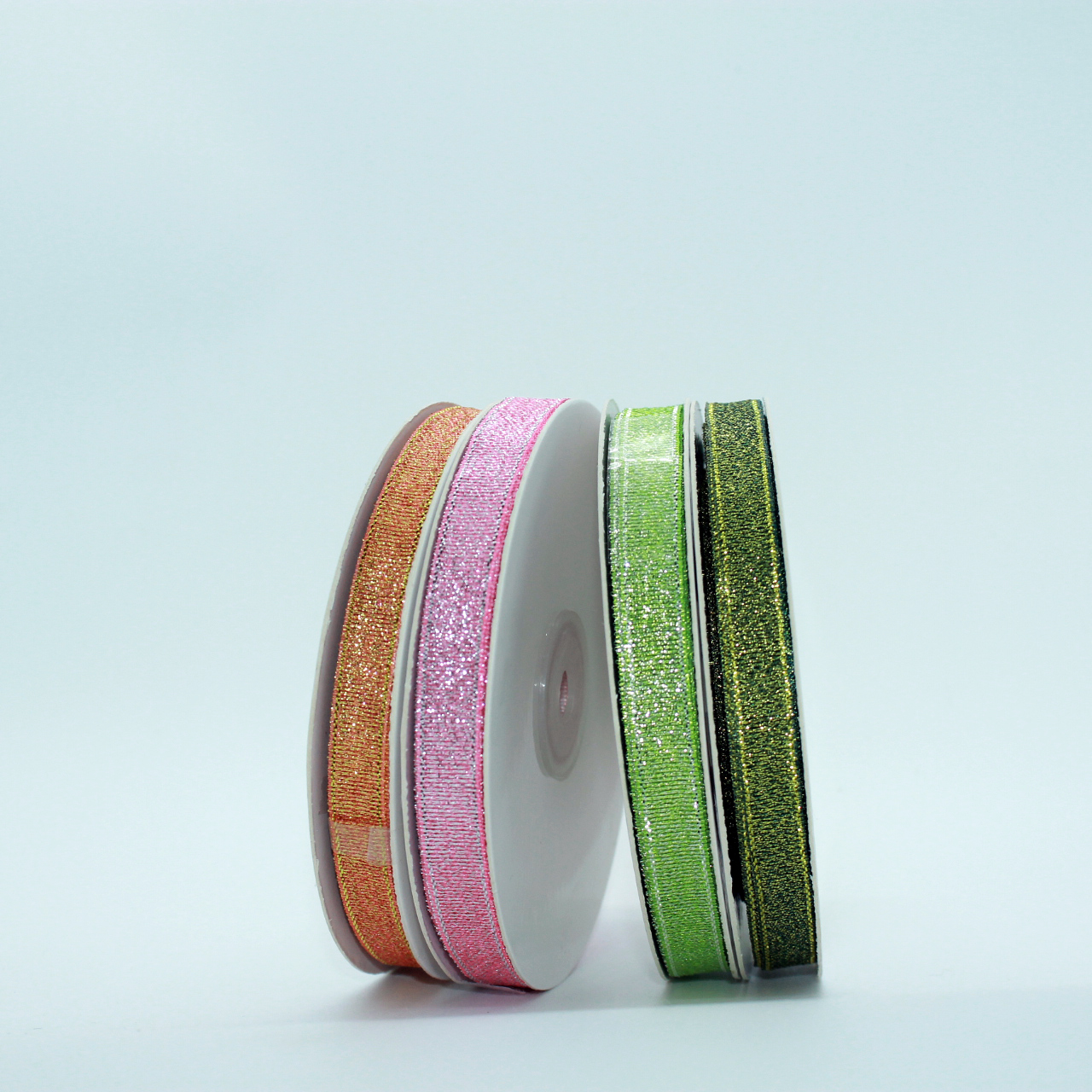 100 Yards Per Roll Sparkled Metallic Ribbon Different Sizes Decorative Gift Ribbons Solid Colorful Glitter Ribbon