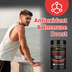 ODM OEM Mushroom Softgels with Mushroom <b>Blend</b> Ashwagandha Maca Root Support Immunity Mermory Focus Mood Natural Fuel Antioxidant - Product Image 6