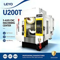 Centre d'usinage vertical compact 5 axes LEYO U200t, machine CNC VMC, style Fanuc Robodrill, haute précision, commande CNC 21