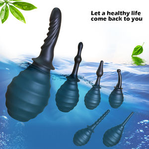 Anal Douche Enema Bulb Douche Enema Cleaner untuk wanita atau Pria Kesehatan untuk pembersihan usus besar detoks dan pencahayaan (putih) - Product Image 5