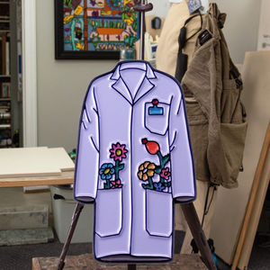 Bros mantel putih, aksesori lencana untuk dokter, para ilmuwan dan profesor hadiah bisnis promosi perusahaan Logo - Product Image 5