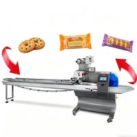 Machine d'emballage horizontale automatique à bas prix et haute vitesse pour emballer des glaces, des sucettes glacées, des bâtonnets glacés, multi-usages