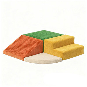 Blocchi di Schiuma Morbida per Interni/Esterni di Grandi Dimensioni con Rivestimento in Velluto a Coste e Imbottitura in Spugna ad Alta Densità, Multifunzione per lo Sviluppo dell'Intelligenza dei Bambini - Product Image 1