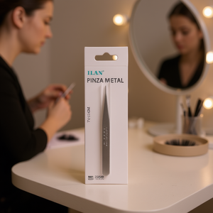 Pinzette in Metallo Ilan 12,5 Cm per Extension Ciglia - Product Image 3